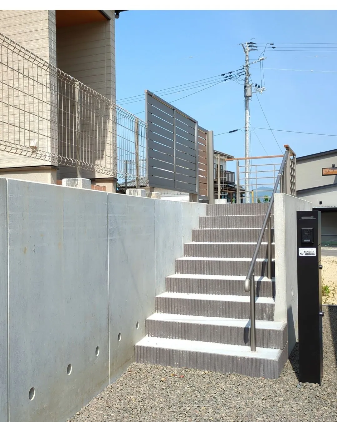 高台の外構工事もお任せください！😊